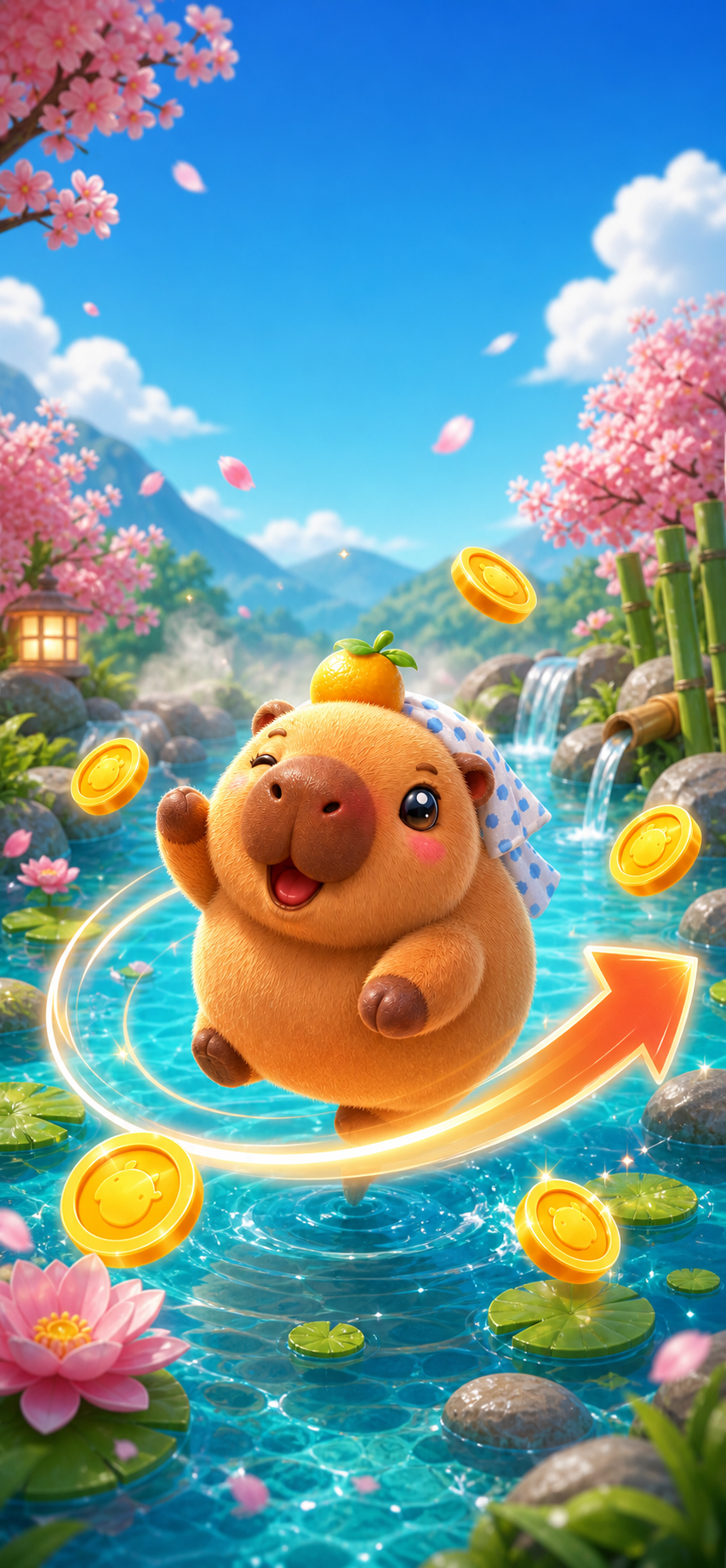 Capybara Rush cozy arcade artwork