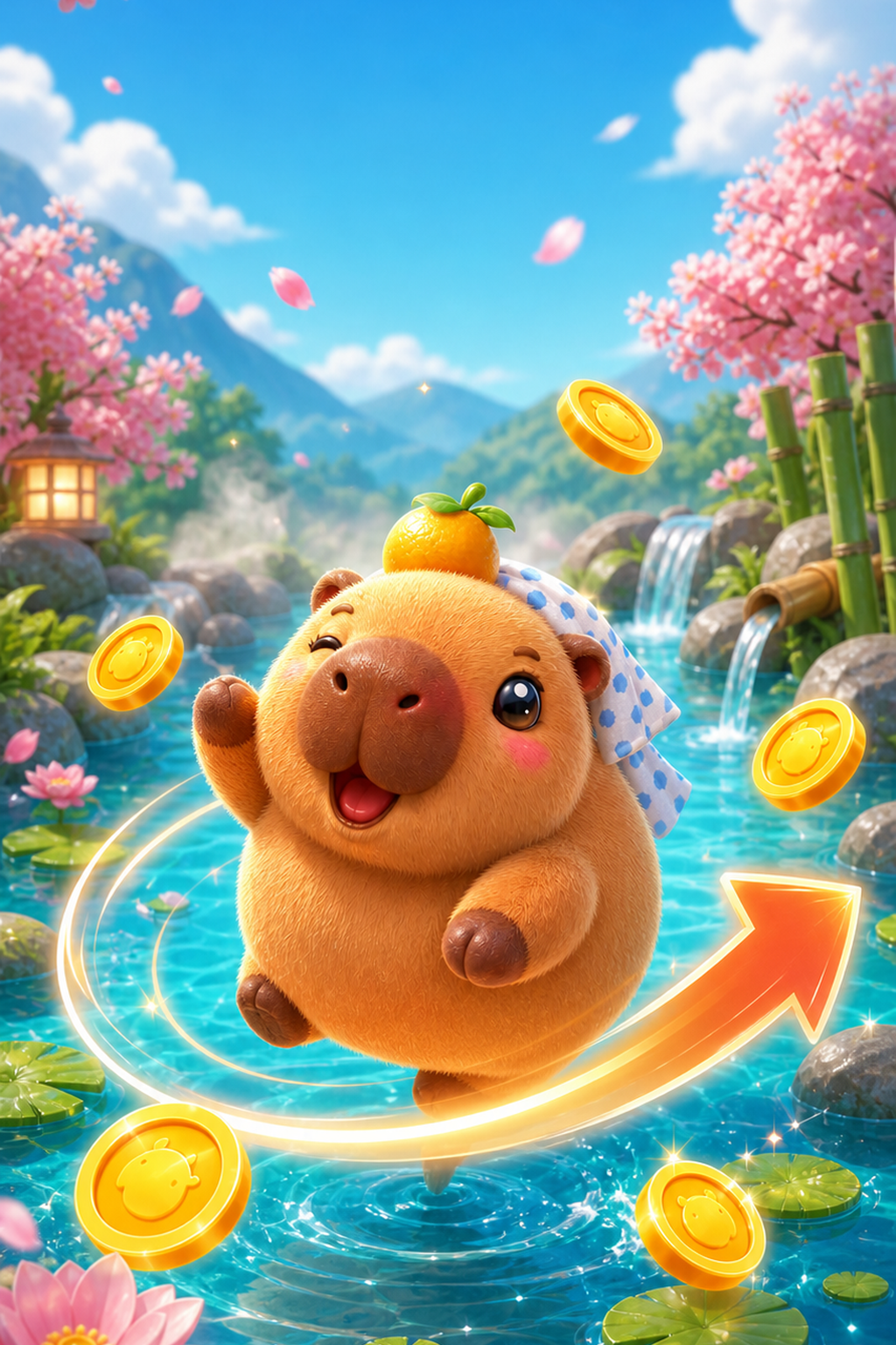 Capybara Rush cozy arcade key art