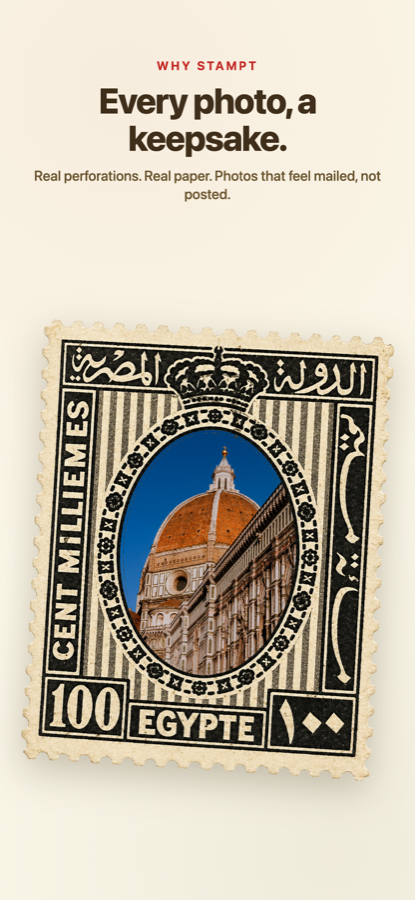 Stampt: every photo a keepsake — real perforations, real paper